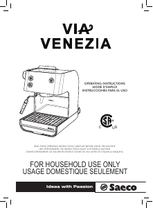 Manual Saeco RI9366 Via Venezia Espresso Machine