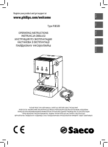Руководство Saeco RI8329 Эспрессо-машина