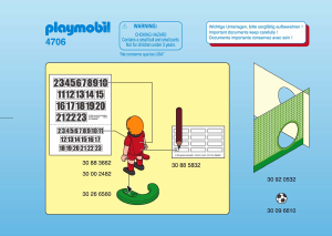 Manual de uso Playmobil set 4706 Sports Jugador de fútbol Bélgica