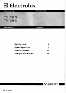 Bruksanvisning Electrolux TR1058SLE Kyl-frys