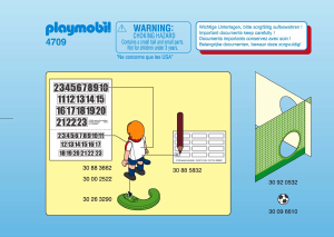 Manual Playmobil set 4709 Sports Soccer player England