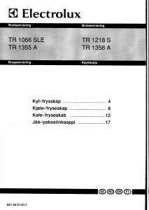 Bruksanvisning Electrolux TR1065SLE Kyl-frys