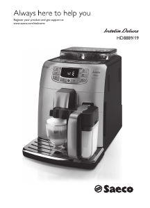 Руководство Saeco HD8889 Intelia Deluxe Кофе-машина