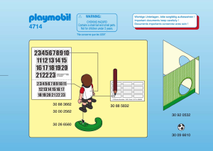 Bedienungsanleitung Playmobil set 4714 Sports Fussballspieler Österreich