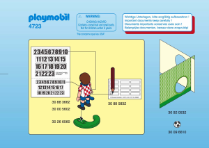 Bedienungsanleitung Playmobil set 4723 Sports Fussballspieler Kroatien