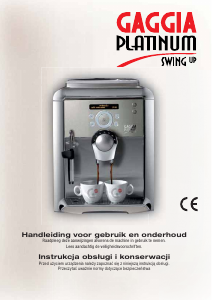 Instrukcja Gaggia RI8176 Platinum Swing Up Ekspres do kawy