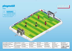Bruksanvisning Playmobil set 4725 Sports Fotbollsplan och spelare