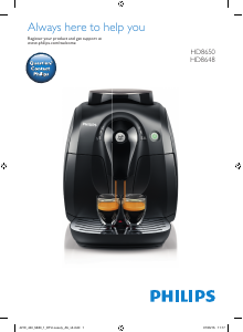 Руководство Philips HD8648 Кофе-машина