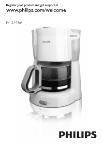 Manual Philips HD7466 Coffee Machine