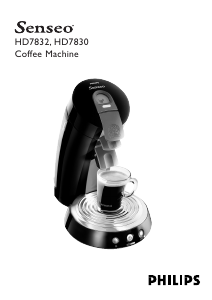Manual Philips HD7832 Senseo Coffee Machine