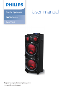 Handleiding Philips TAX3705 Luidspreker