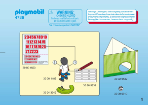 Bedienungsanleitung Playmobil set 4736 Sports Fussballspieler England