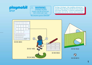 Bedienungsanleitung Playmobil set 4737 Sports Fussballspieler Frankreich