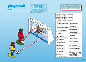 Manuale Playmobil set 5994 Sports Valigetta del calcio