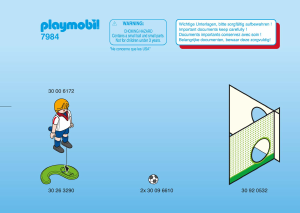 Handleiding Playmobil set 7984 Sports Voetballer Engeland