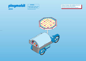 Manual de uso Playmobil set 3244 Zoo Carro de helados