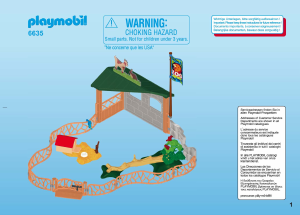 Manual de uso Playmobil set 6635 Zoo Recinto de cachorros