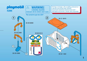 Mode d’emploi Playmobil set 4286 Modern House Chambre de bébé