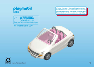 Handleiding Playmobil set 5585 Modern House Cabrio