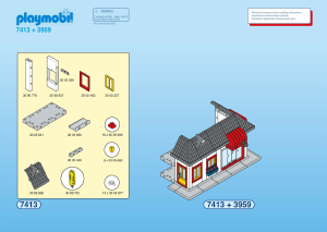 Mode d’emploi Playmobil set 7413 Modern House Kit d'extension 1