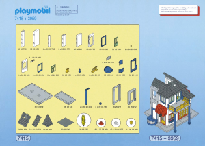 Mode d’emploi Playmobil set 7415 Modern House Kit d'extension 3