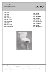 Bruksanvisning TOTO CST743E(N) Toalett
