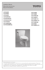 Handleiding TOTO CST744EFN.10 Toilet