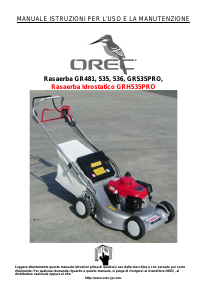 Manuale Orec GR481 Rasaerba