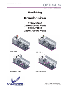 Handleiding Optimum D280x700 G Draaibank