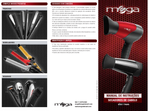 Manual Mega DM120 Style Secador de cabelo