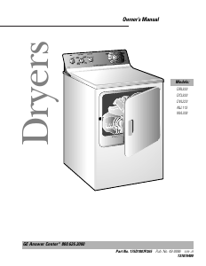 Handleiding GE DBR453EA1WW Wasdroger