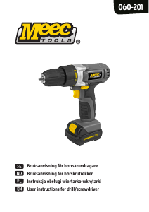Bruksanvisning Meec Tools 060-201 Borrskruvdragare
