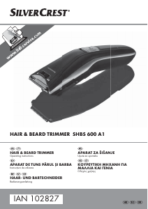 Manual SilverCrest IAN 102827 Trimmer de barba