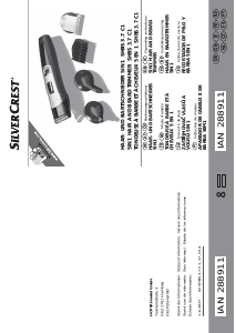 Manual SilverCrest IAN 288911 Aparador de barba