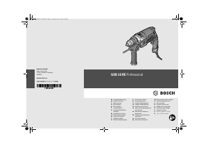 Instrukcja Bosch GSB 16 RE Professional Wiertarka udarowa