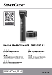Brugsanvisning SilverCrest IAN 340546 Skægtrimmer
