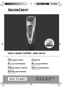 Bruksanvisning SilverCrest IAN 93480 Skäggtrimmer