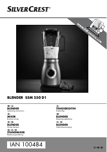 Handleiding SilverCrest IAN 100484 Blender