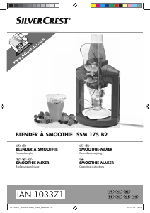 Handleiding SilverCrest IAN 103371 Blender