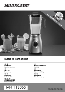 Handleiding SilverCrest IAN 113065 Blender