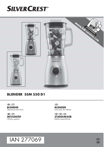 Manual SilverCrest IAN 277069 Blender