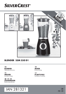 Bruksanvisning SilverCrest IAN 281321 Blender