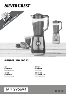 Brugsanvisning SilverCrest IAN 296694 Blender