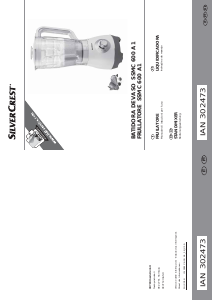 Manuale SilverCrest IAN 302473 Frullatore