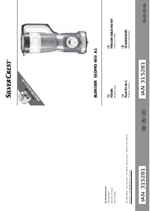 Bruksanvisning SilverCrest IAN 315281 Blender