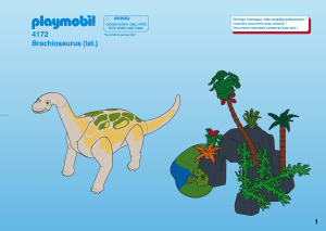 Manual Playmobil set 4172 Adventure Branchiosaurus