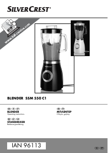 Εγχειρίδιο SilverCrest IAN 96113 Μπλέντερ