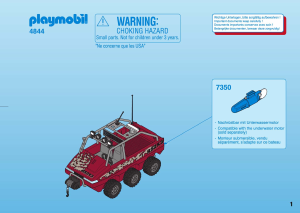 Bruksanvisning Playmobil set 4844 Adventure Amfibiebil med upptäcktsresande