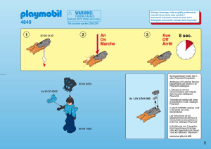 Bedienungsanleitung Playmobil set 4849 Adventure Tempelwächter mit oranger Leuchtwaffe