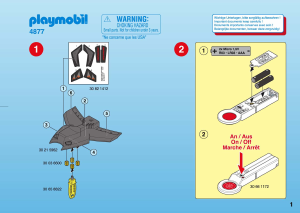 Manual Playmobil set 4877 Adventure Secret Agent detection jet